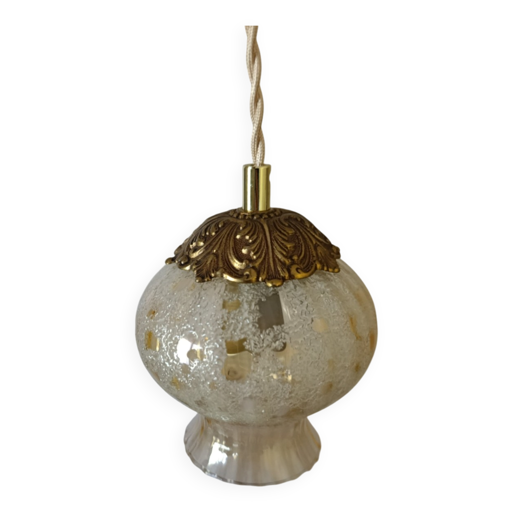 nomadic tulip amber striped lamp, retro chic