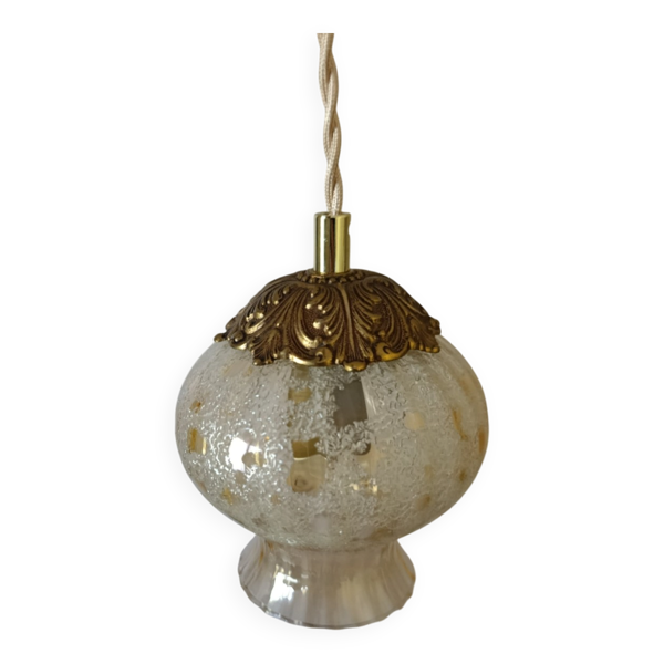 baladeuse loupiote nomade tulipe ambré tigré, rétro chic