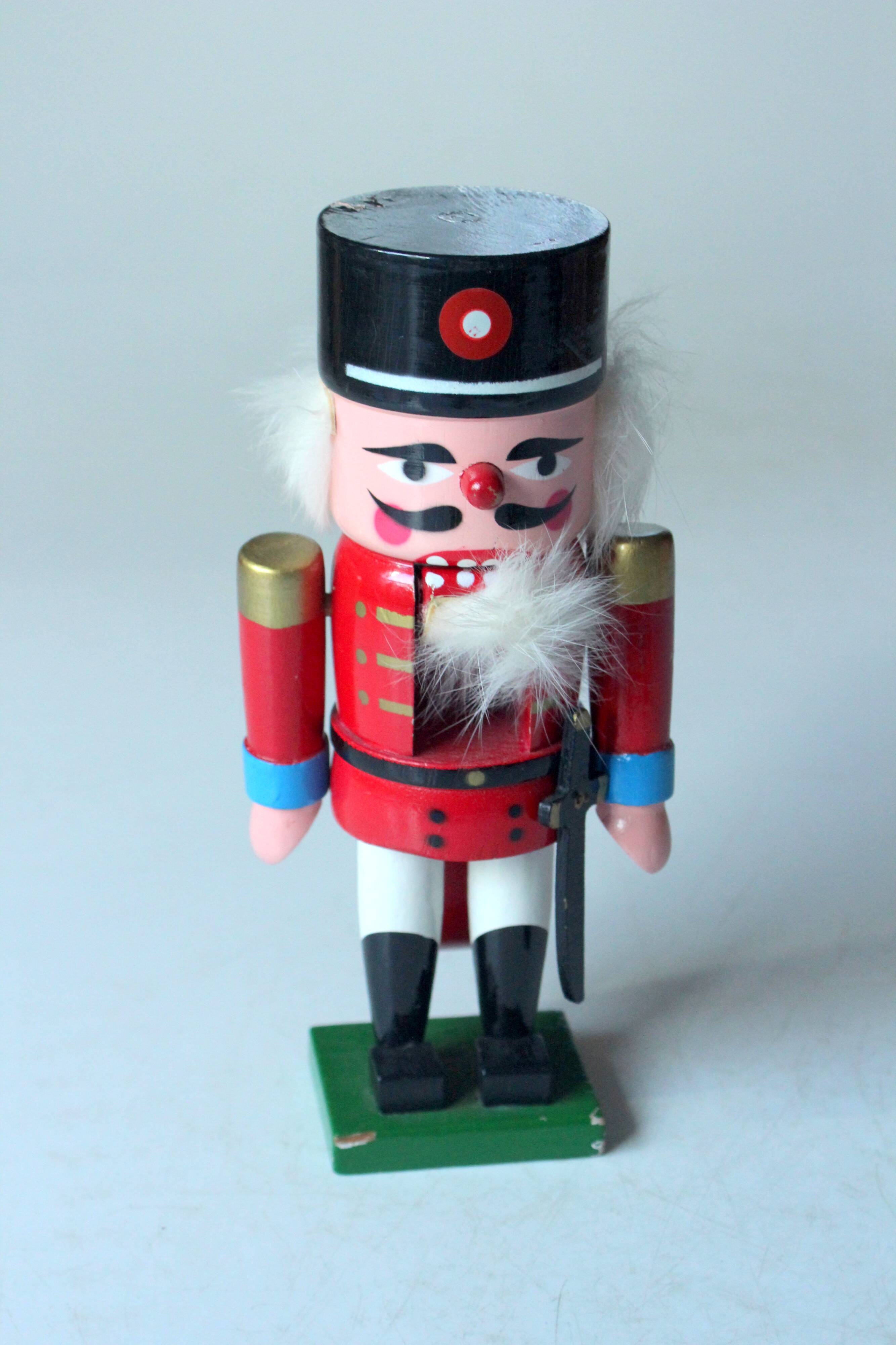 Wooden handmade nutcracker, vintage from the 1970s