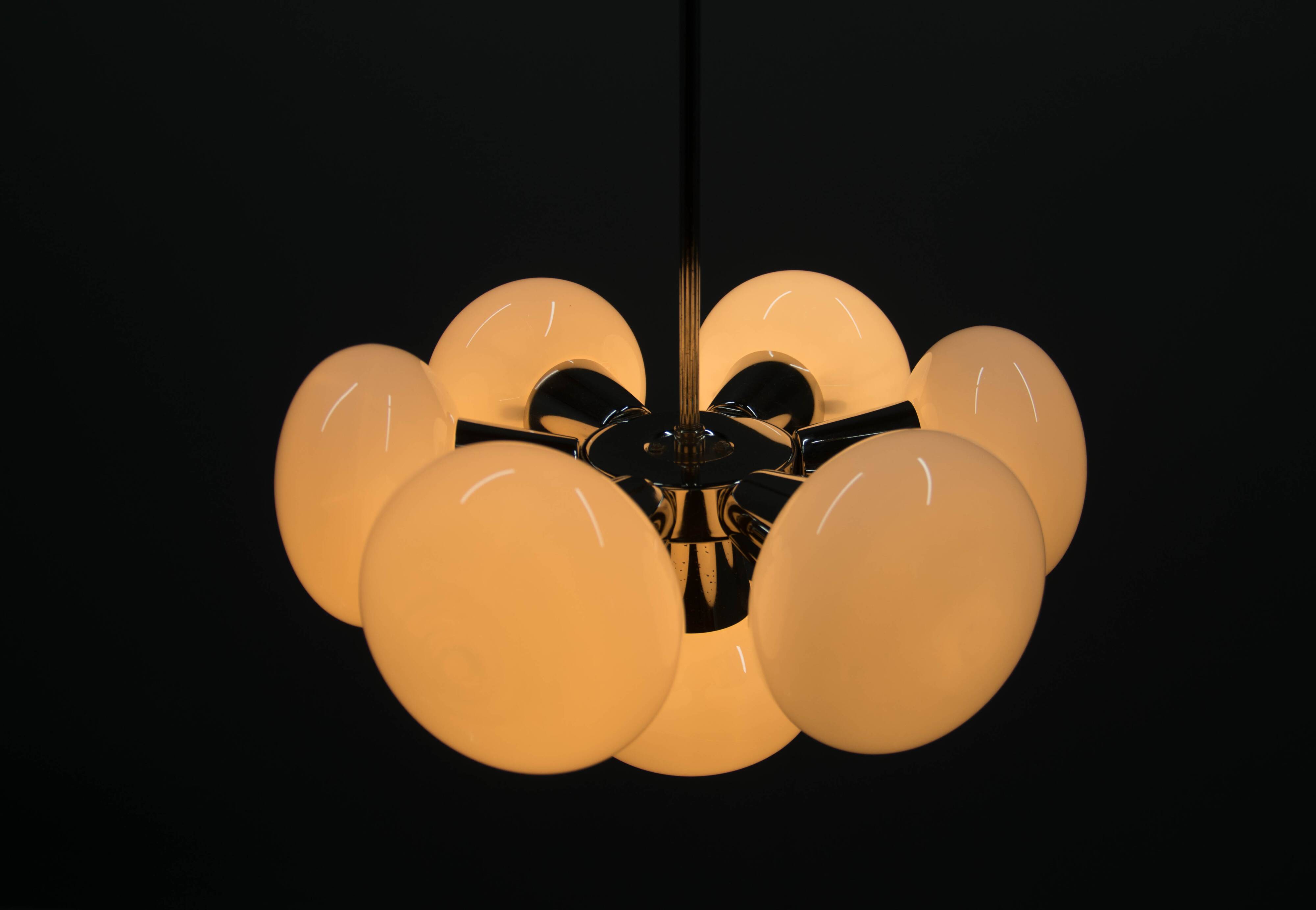 Space Age Chandelier Sputnik by Kamenicky Senov, 1970s