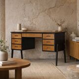 Vintage Mid-Century Swedish Modern Teak Desk, 1960s