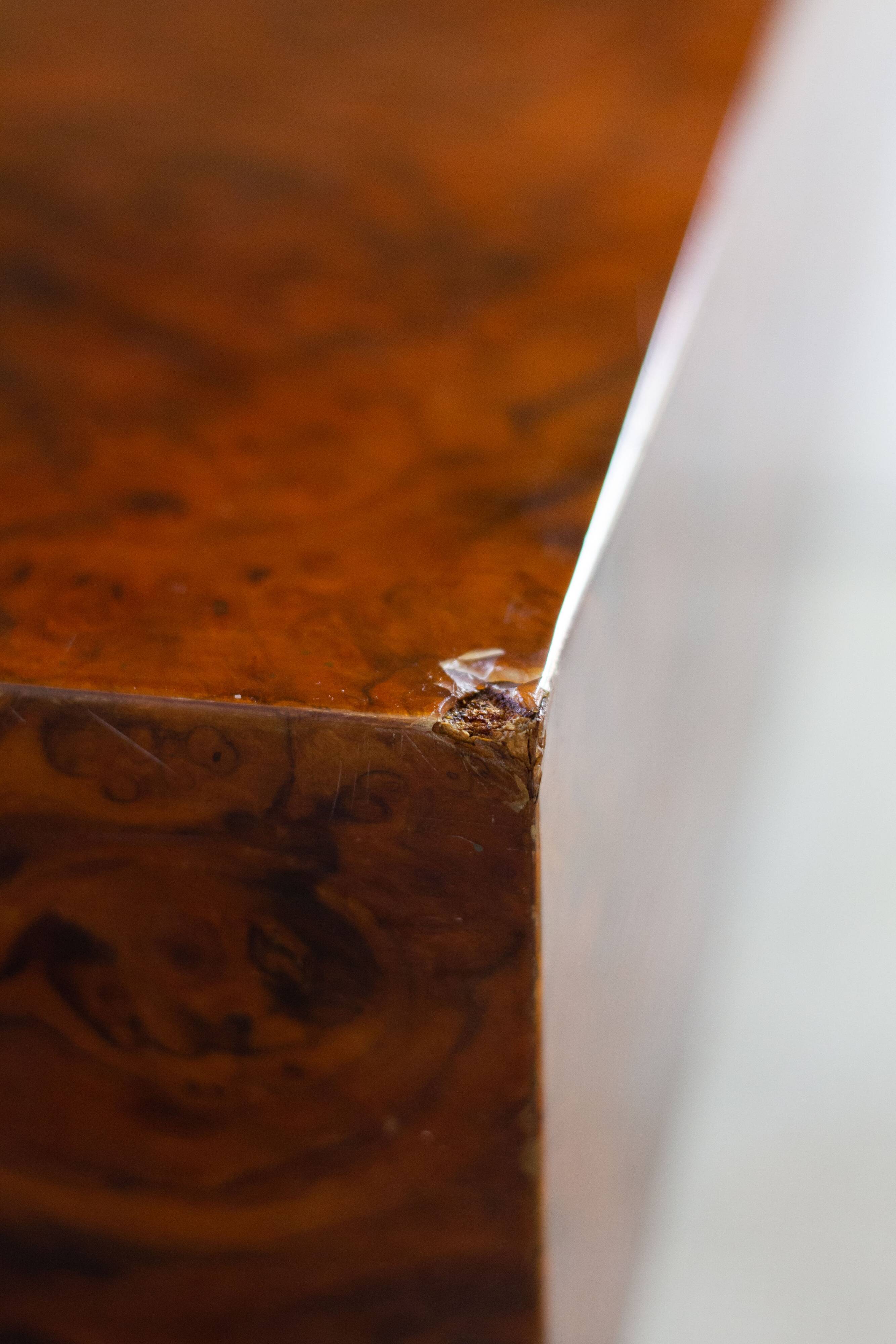 Elm burl coffee table, 1970