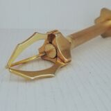 Sugar pinch "The crab" in golden brass