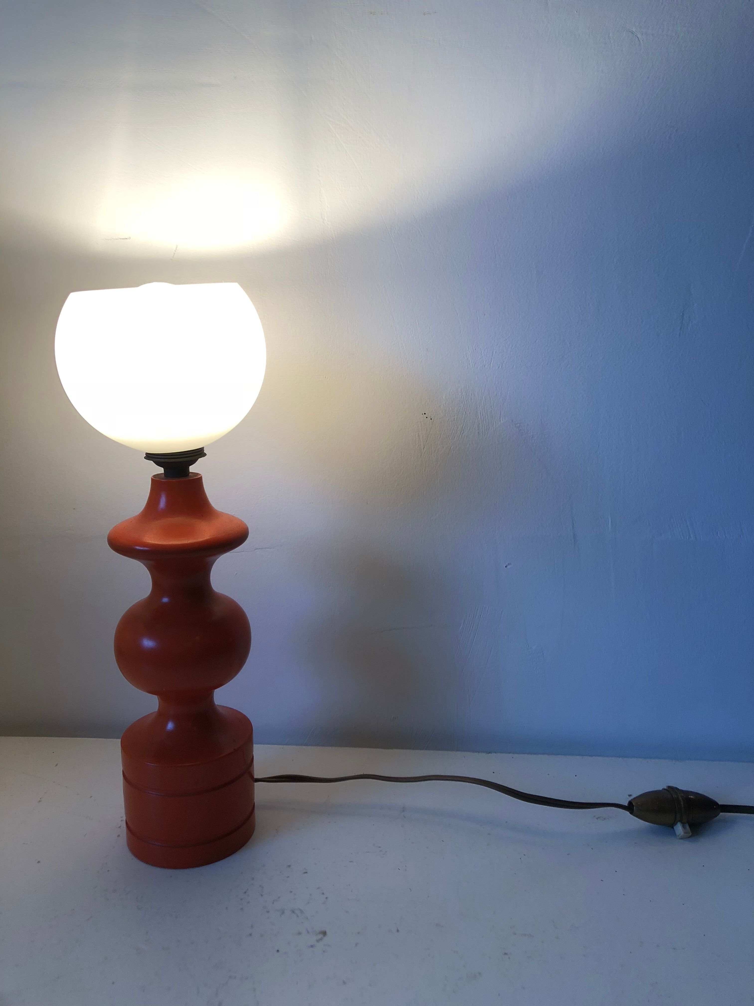 Lamp orange 70's vintage