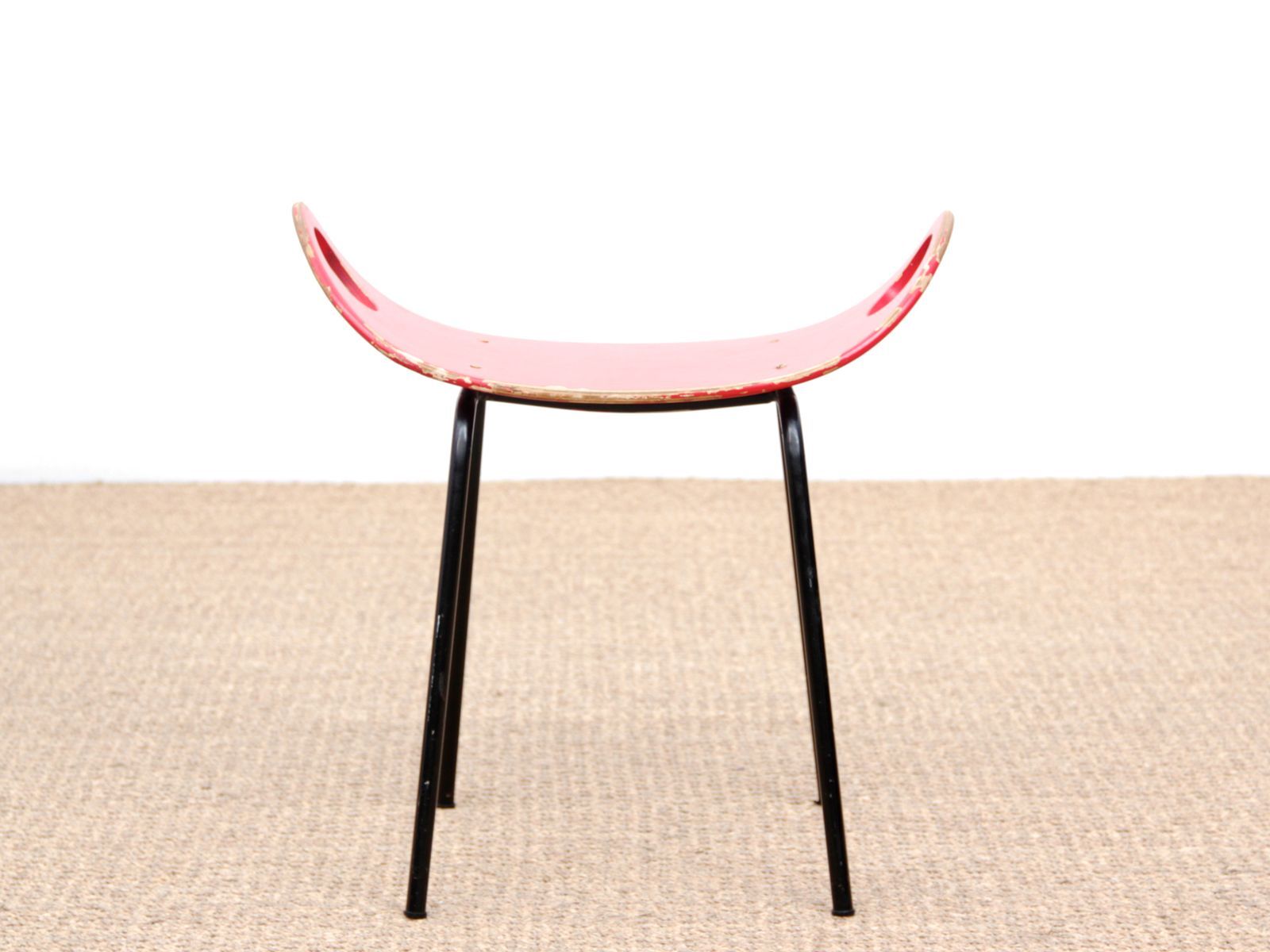 Scandinavian stool by Olof Kettunen to J. Merivaara Oy 1950 s