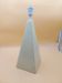 Pyramid lamp in porcelain ceramic Brussels cracked effect