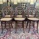 Suite de 6 chaises bistrot en cannage Thonet restaurées