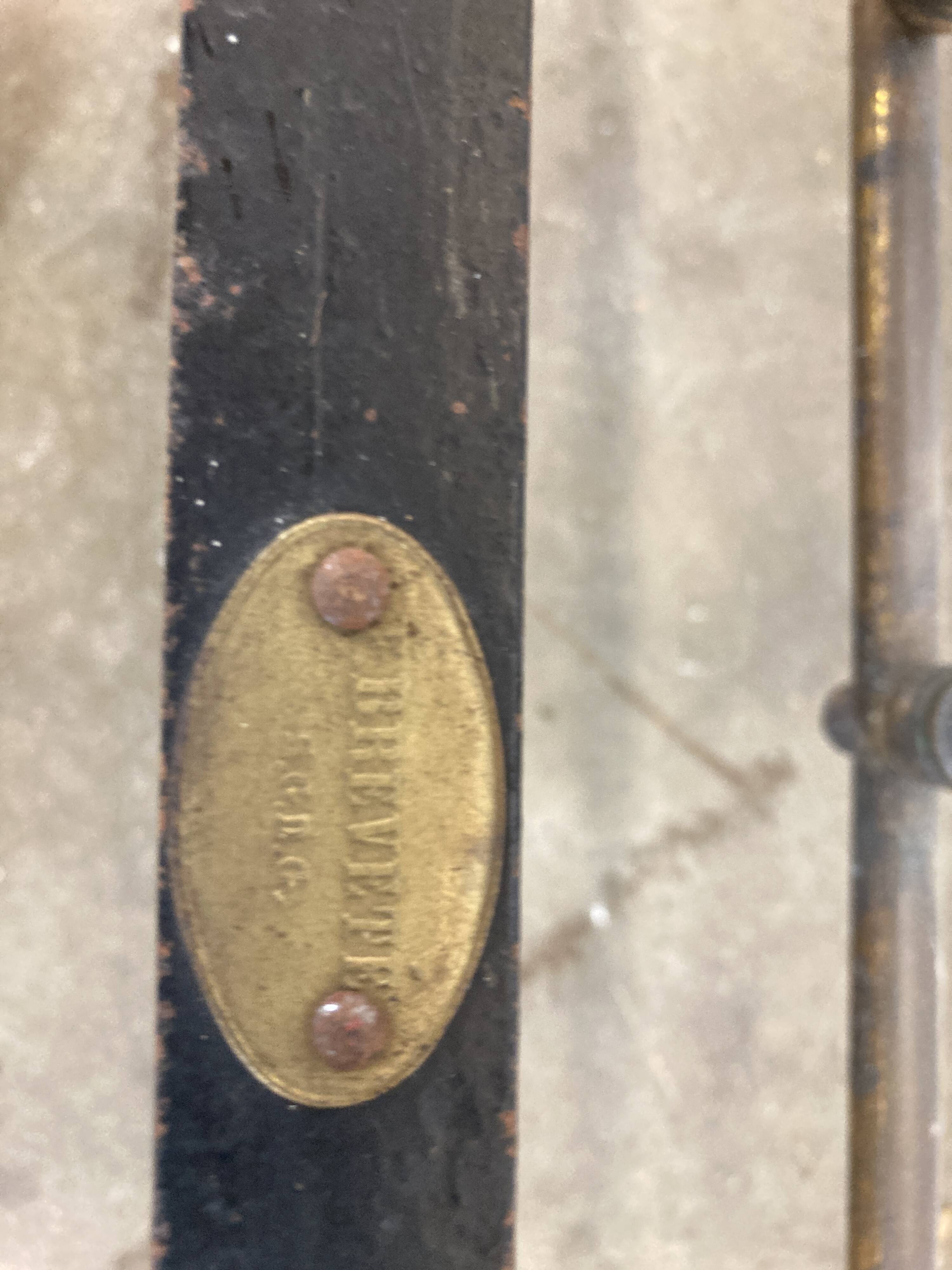 Vintage gold metal bed frame