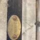 Vintage gold metal bed frame
