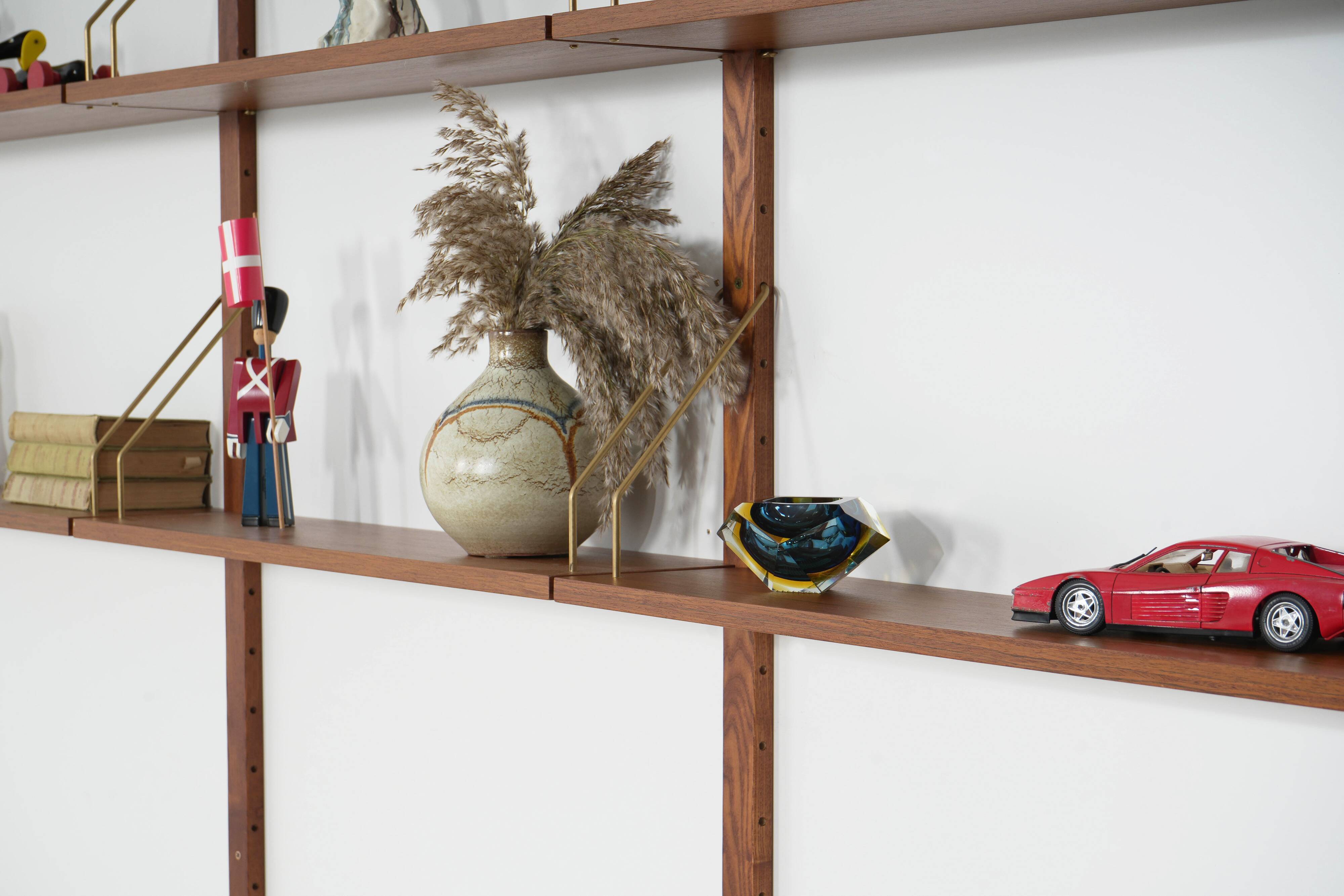 Teak modular shelving unit, Danish design, 1970s, made in Denmark