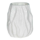 Vase Ingrid Glashütte, white milk pressed glass