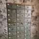 Antique hardware cabinet with 48 drawers, circa 1900.