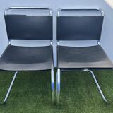 Paire de chaises MR 10 avec lacets Mies Van der Rohe, Knoll International