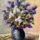 Painting Still Life with Lilacs 20th Century