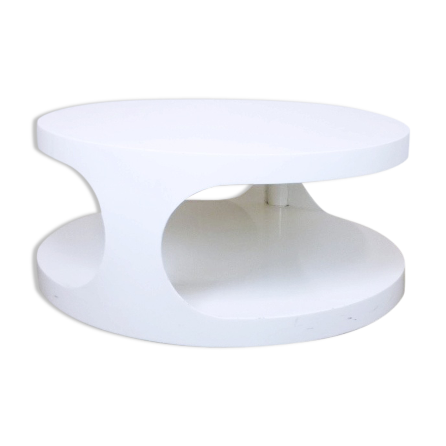 Cylindrical coffee table 60s