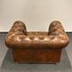 Handcrafted Brown leather Chesterfield Club Armchair