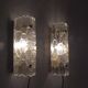 Wall lamps by Carl Fagerlund, Orrefors glass by Lyfa Denmark model Gefion