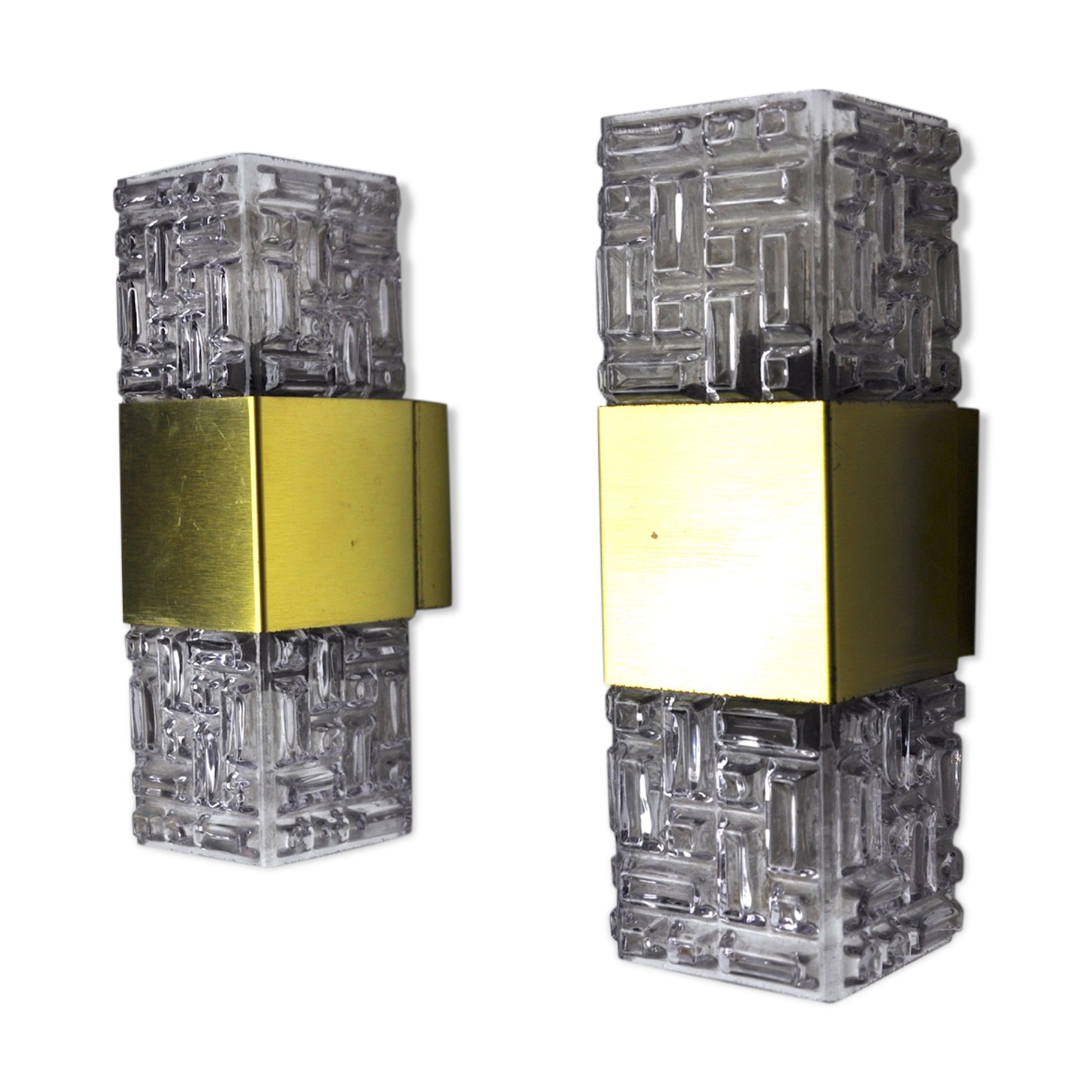 Pair of wall lamps Maison Sciolari, Italy, 1970