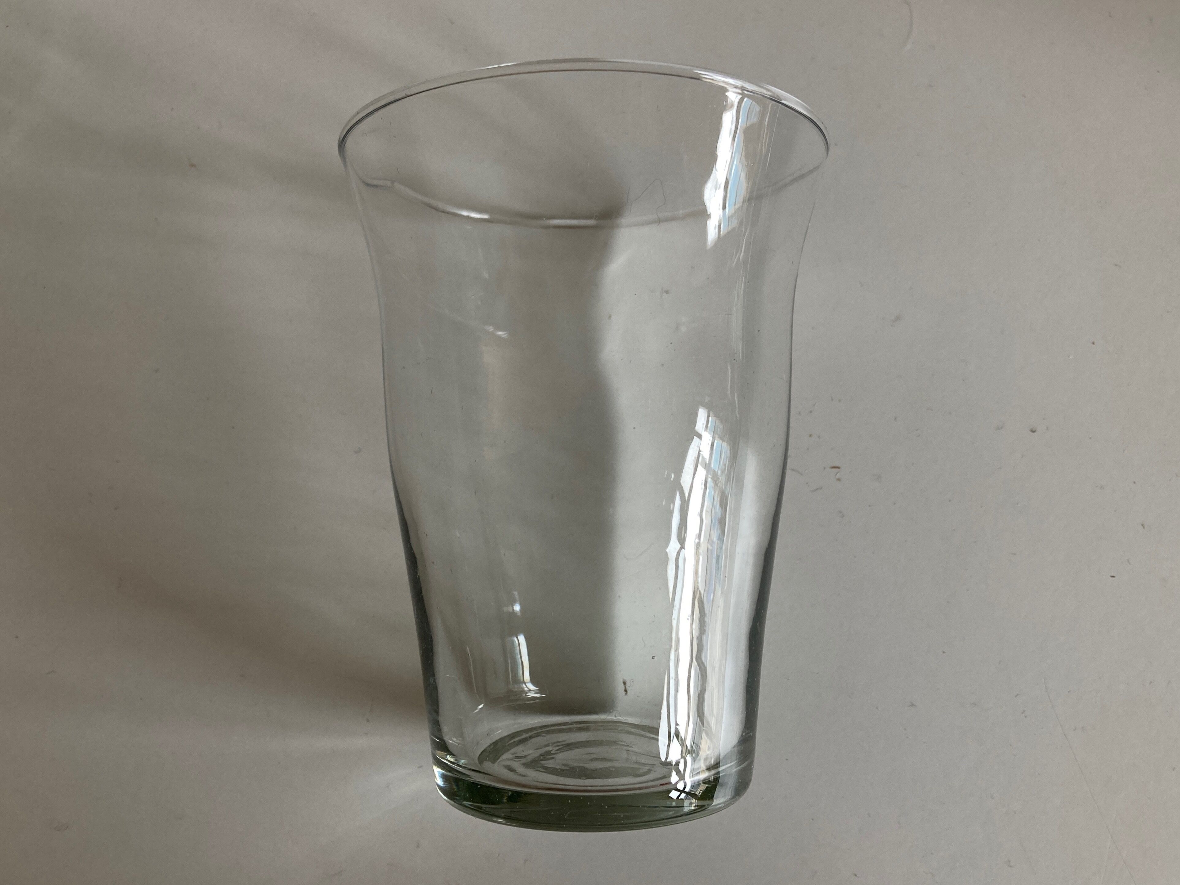 Set of 8 glasses cups corrugations 1960 mid century modern