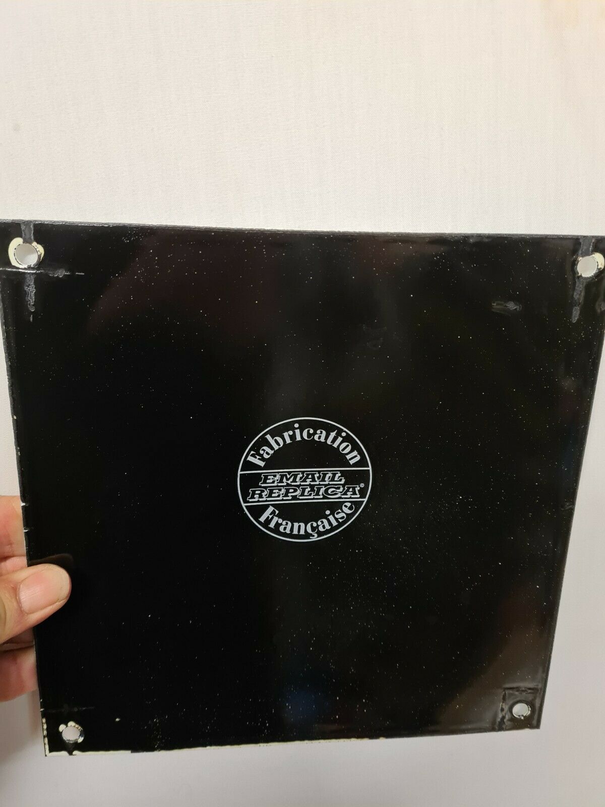 Enamelled plate bouillon kub