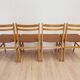 Set of 4 Vintage Branko Ursic Dining Chair: 1970s Scandinavian Wood & Brown