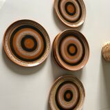 Sarreguemine dessert plates, hawai