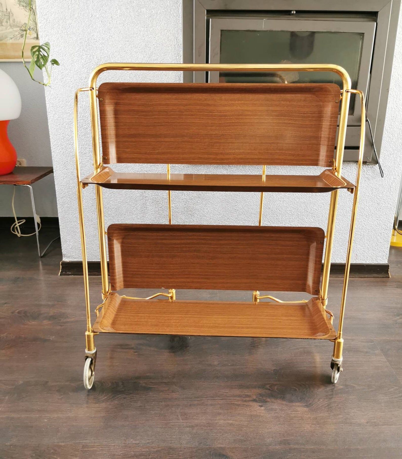 Vintage 1970 folding tea table