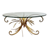 Table basse gerbes de blé Coco Chanel années 60