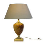 Lamp made of brass and peccari leather
