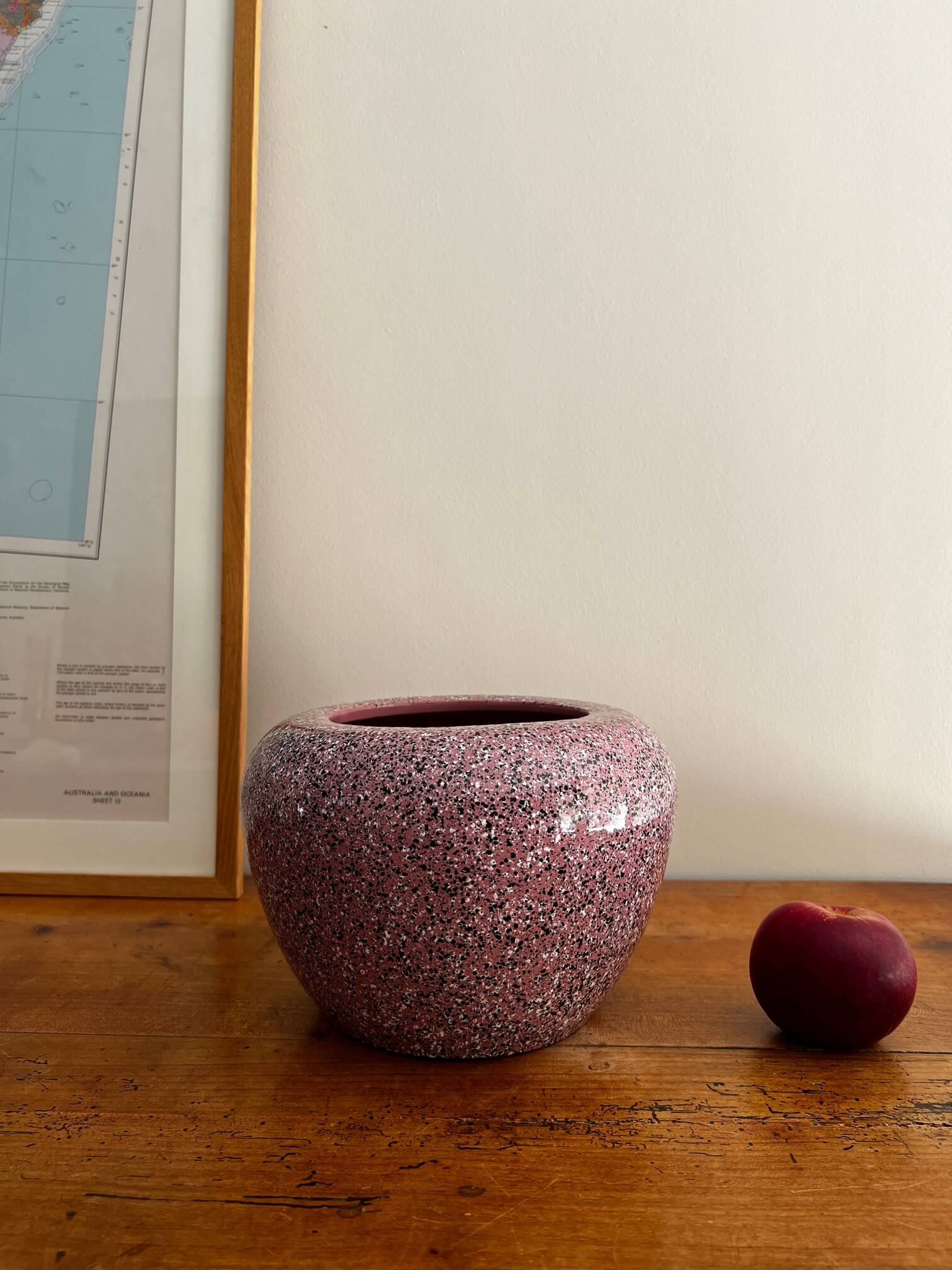 Pink memphis-style vase