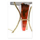Pair of fractal resin and brass lamps by Henri Fernandez