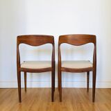 Pair of teak chairs