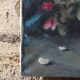 Huile sur toile bouquet de roses nature morte