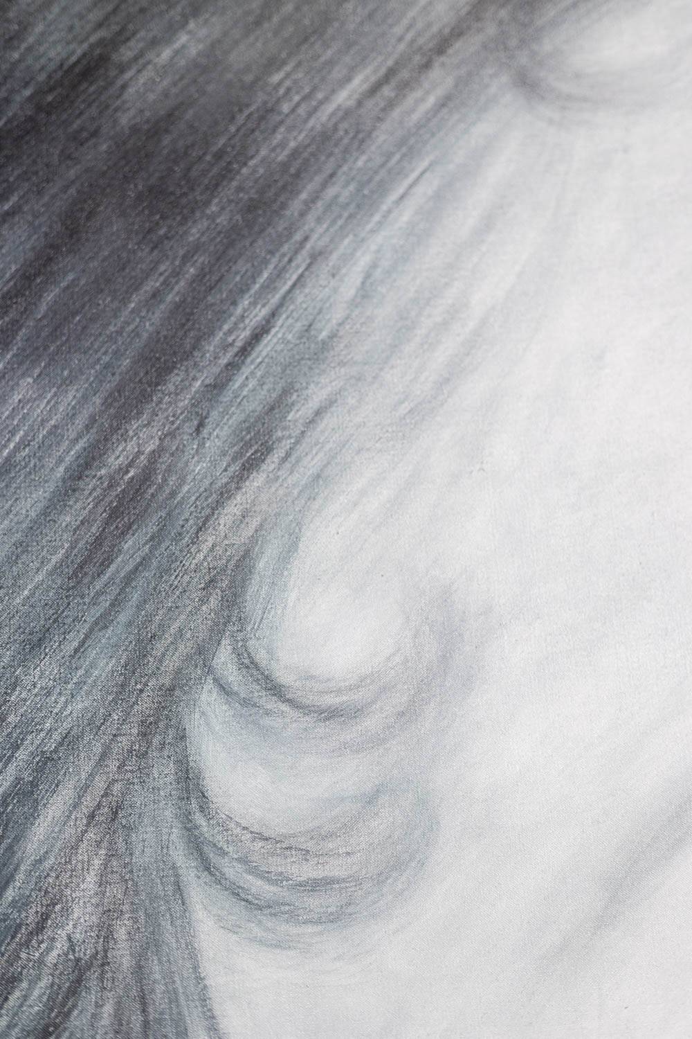 Evelyne Baget Detail of a portrait of a young woman. Contemporary