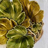 Old vine leaf slip dish
