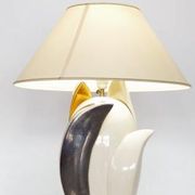 Lampe de bureau vintage florale par Francois Chatain