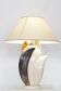 Floral vintage desk lamp by Francis Brown