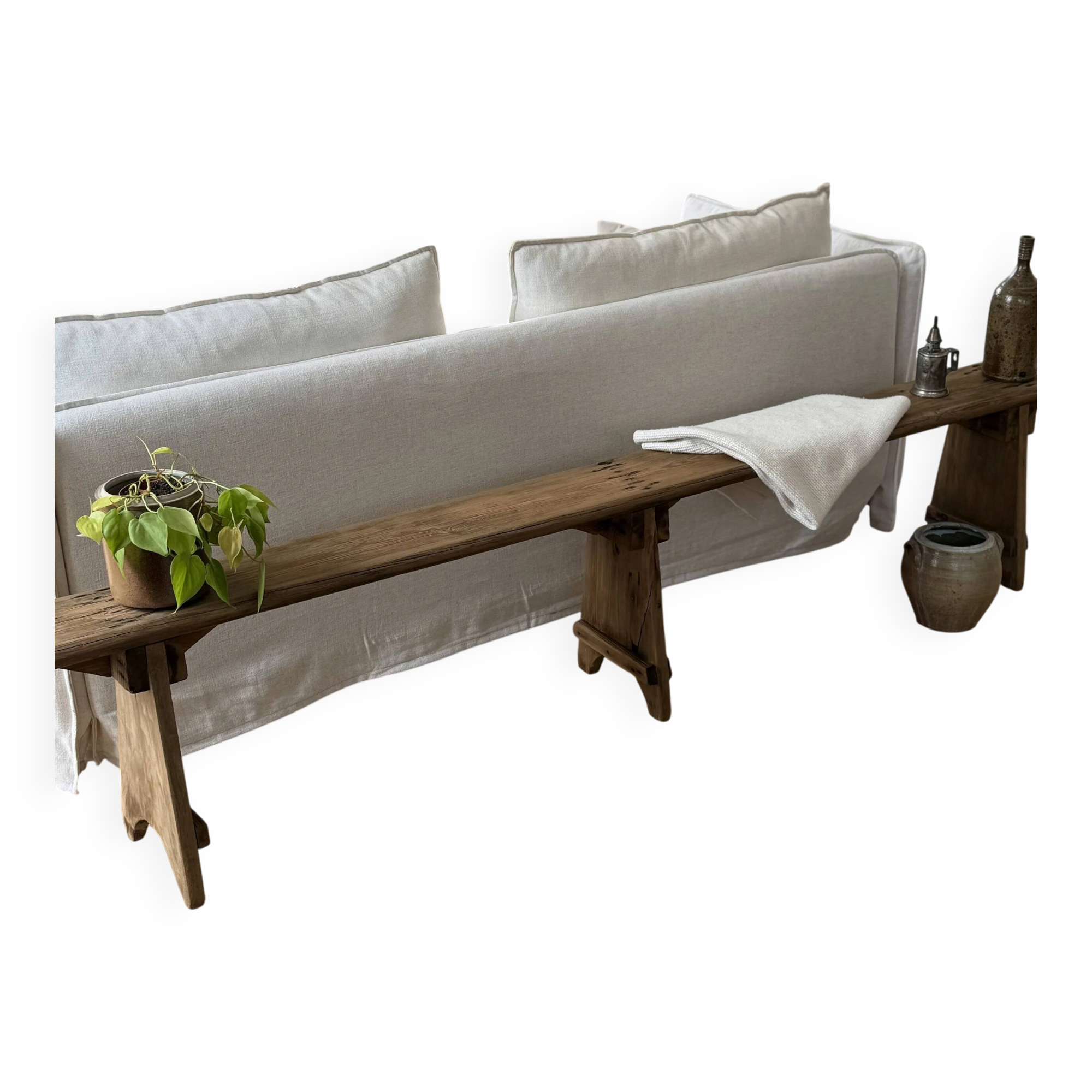 Renovated farm bench
