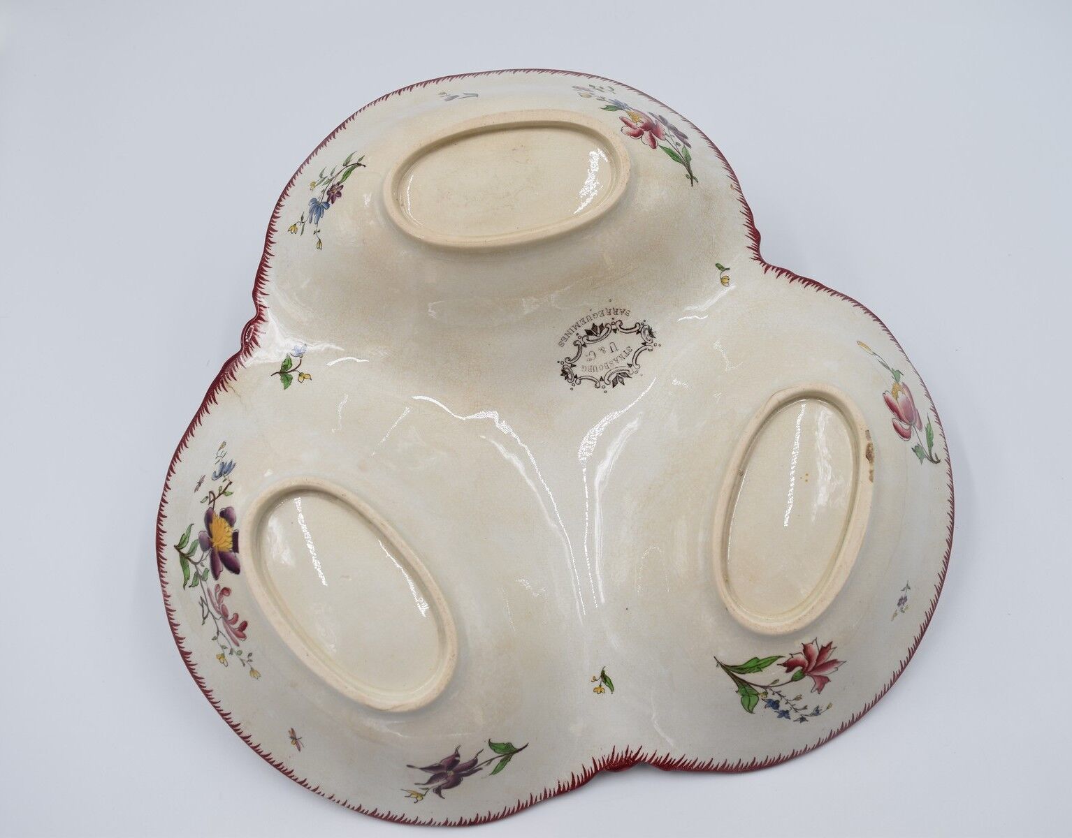 Beggar dish in earthenware from Sarreguemines U&C décor Strasbourg