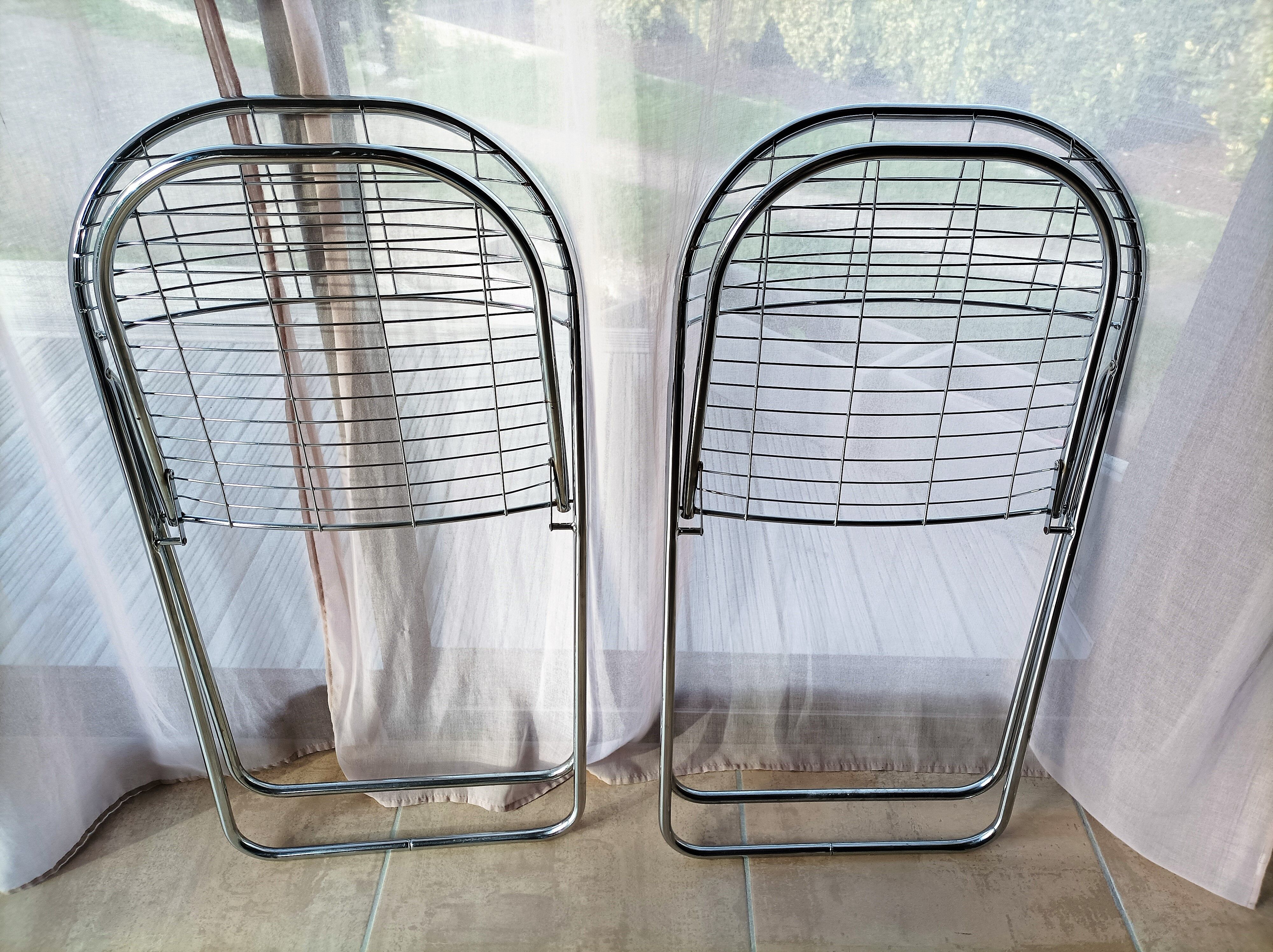 Paire de chaises pliantes Ikea vintage Niels Gammelgaard