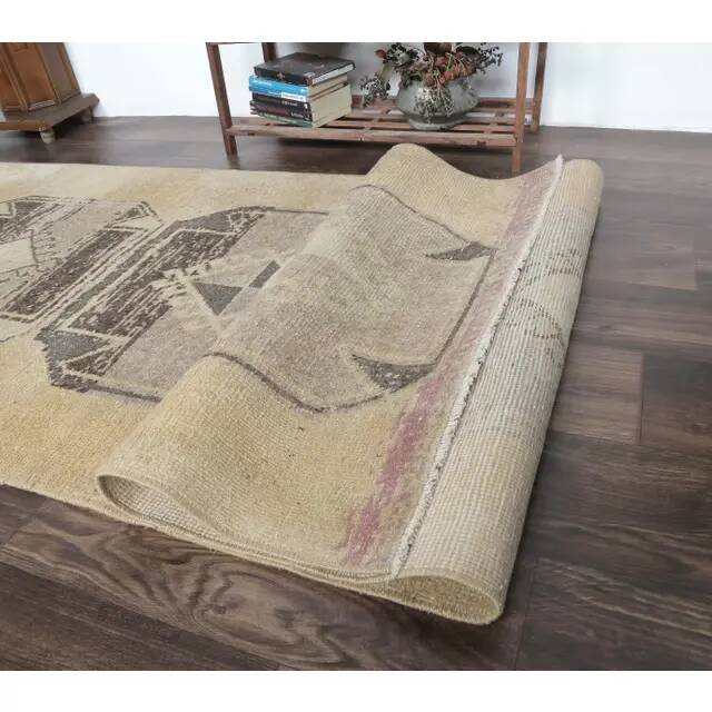 1970s Turkish Hand-Knotted Runner Rug 90x298
