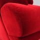Fauteuil rouge de style Hollywood Regency en Art Déco, 1940