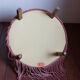 Fauteuil crapaud velours rose