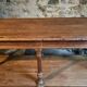 French 19th-century oak draper's table – Antique kitchen island console