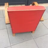 Chair art deco 1930 red skai said studio
