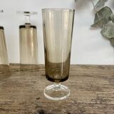 4 LUMINARC smoked glass flutes