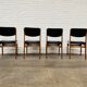 Vintage Set of 4 Teak Dining Chairs by Louis van Teeffelen voor Wèbè, 1960s.
