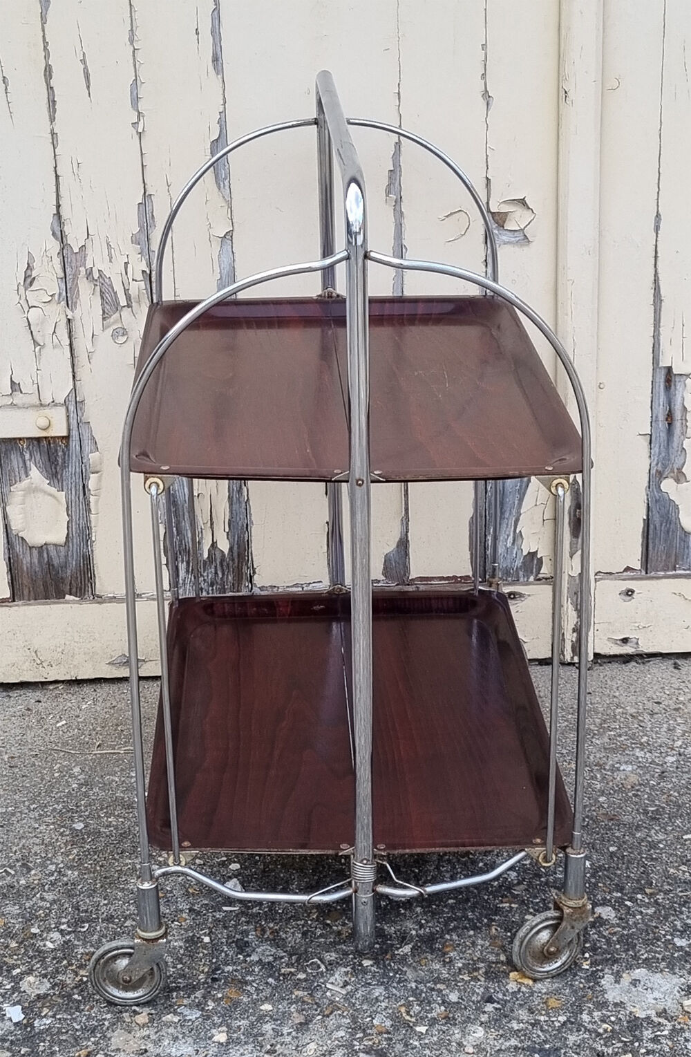 Retractable serving table - serving - Gerlinol, vintage, 70s