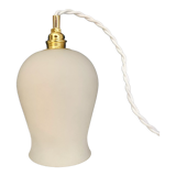 Vintage tulip ride in white opaline