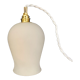 Baladeuse tulipe vintage en opaline blanche